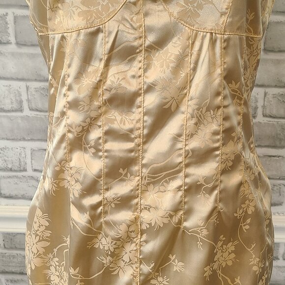 Lioness Satin Sleeveless Dress Bodycon Retro Vintage Style Old Hollywood Glam M - Picture 10 of 10